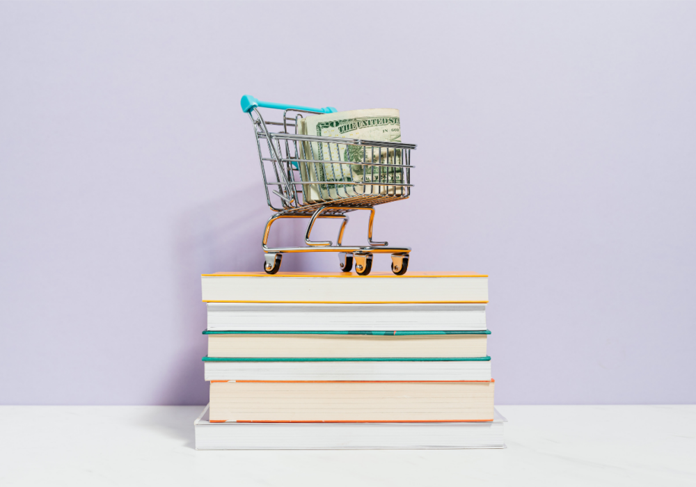 cart on books