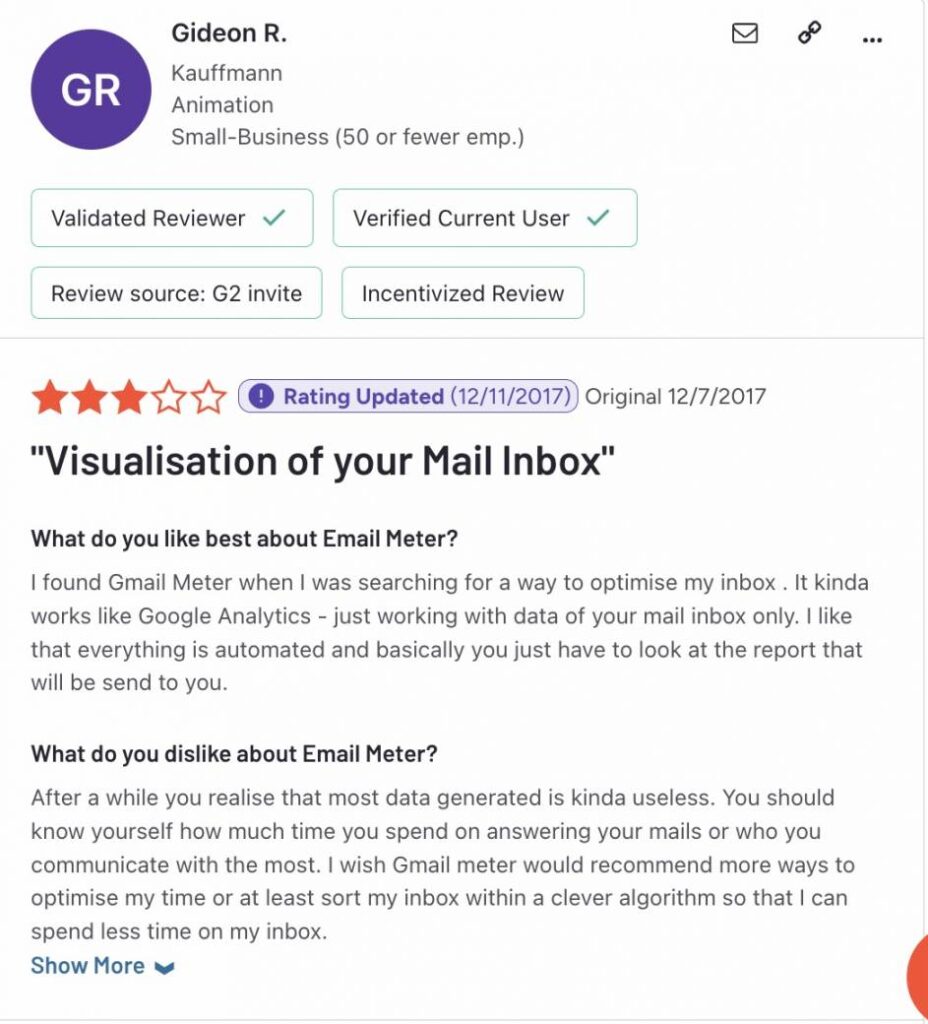 email meter negative review