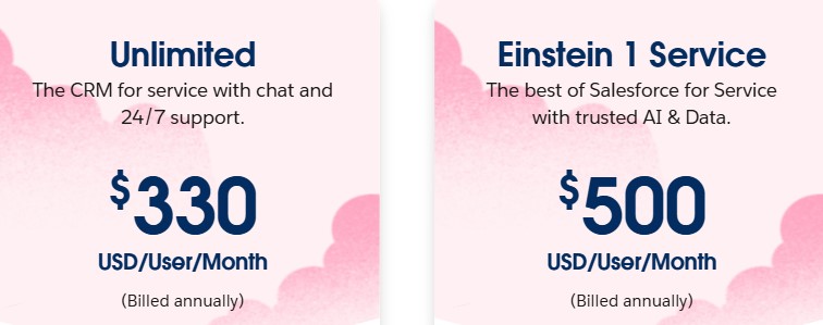 Salesforce pricing 2