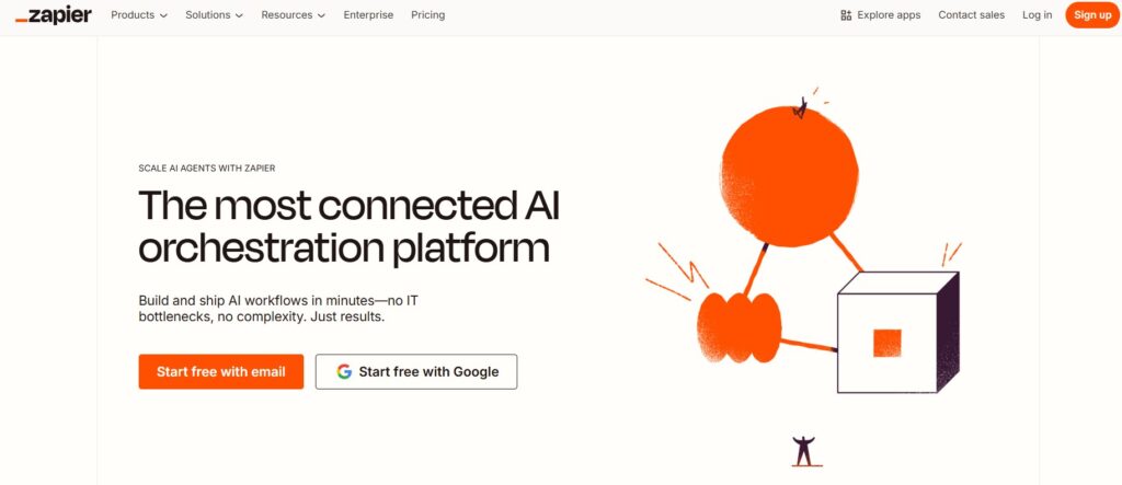 Zapier homepage