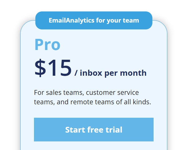EmailAnalytics pricing