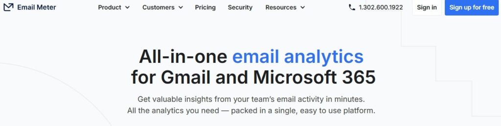 Email Meter Home Page