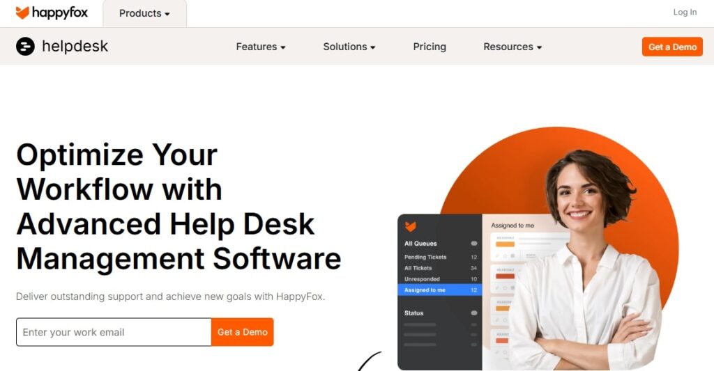 HappyFox Home Page