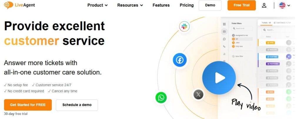 LiveAgent Home Page