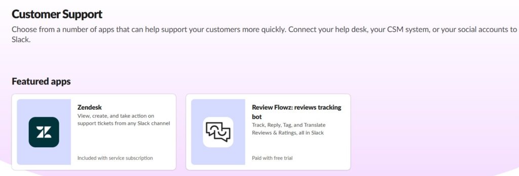 Slack integration