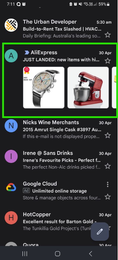 Product carousel example