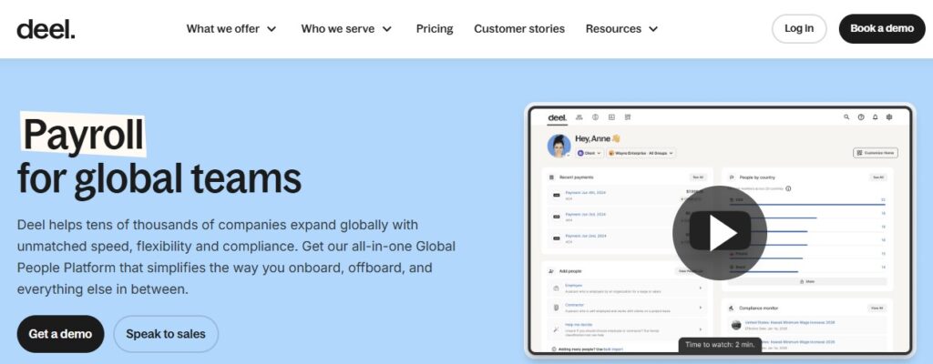 deel homepage
