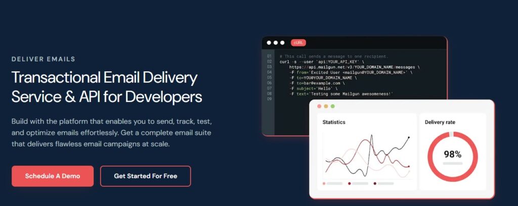 mailgun homepage