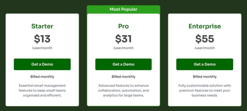 Emailgistics pricing