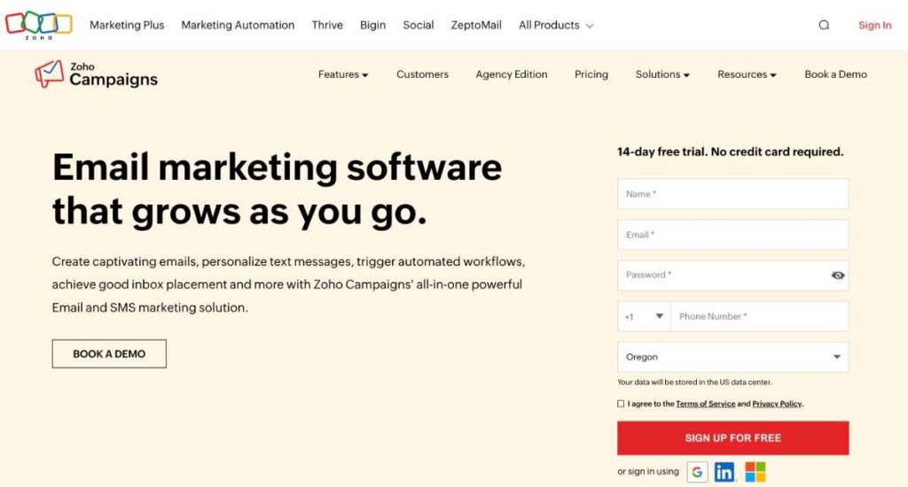Zoho Campaigns