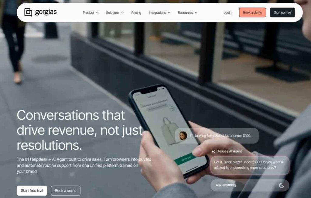 Gorgias homepage