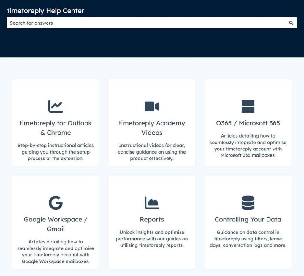 timetoreply help center