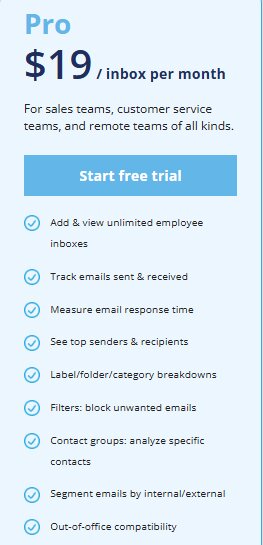 EmailAnalytics Pricing Page
