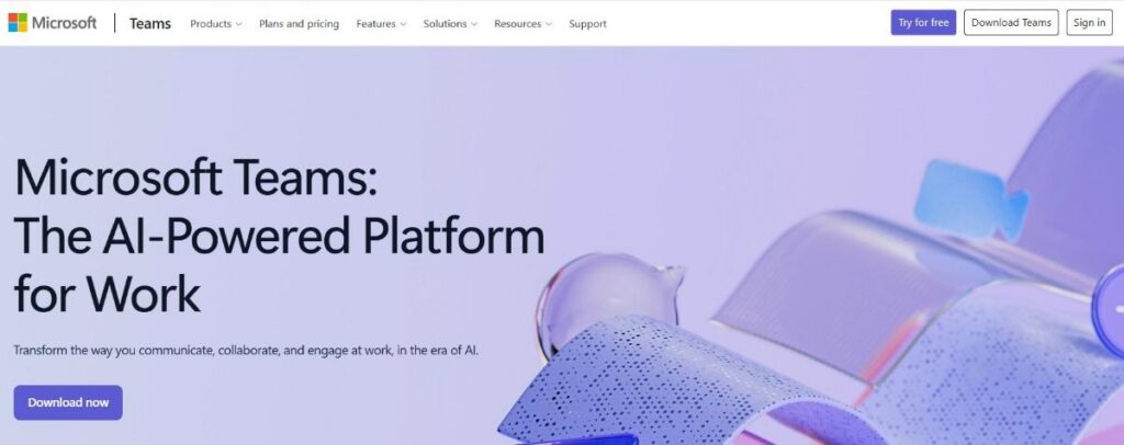MicrosoftTeams homepage