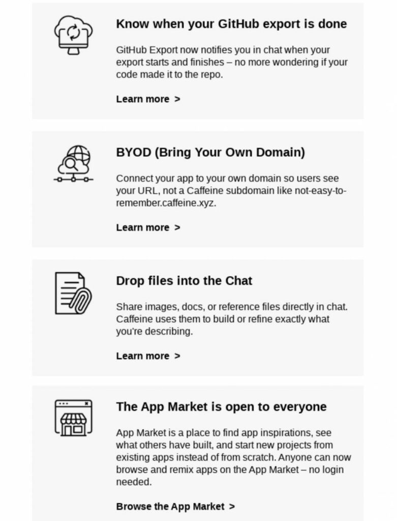 Structured email content example