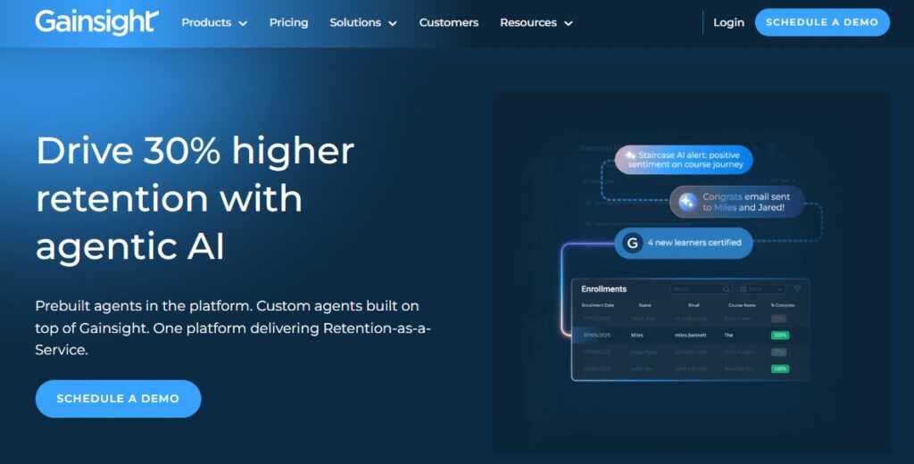 Gainsight Homepage