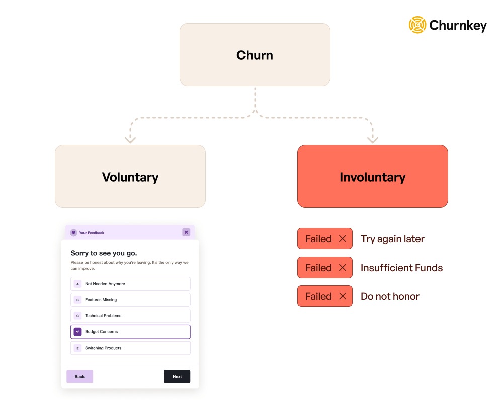 Types of churn Churnkey