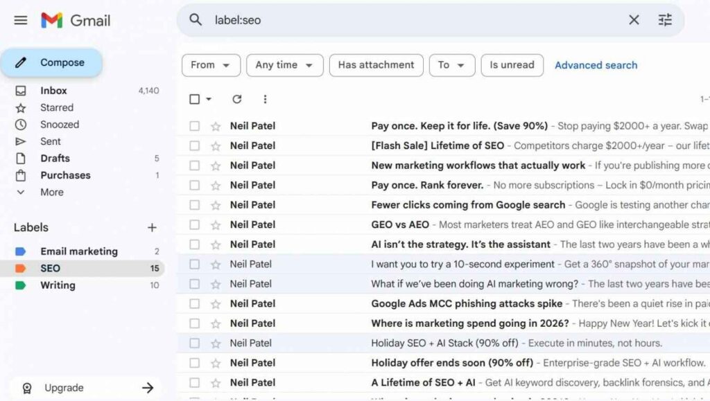 Labels in Gmail
