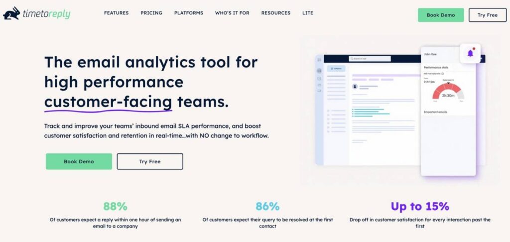 Timetoreply homepage