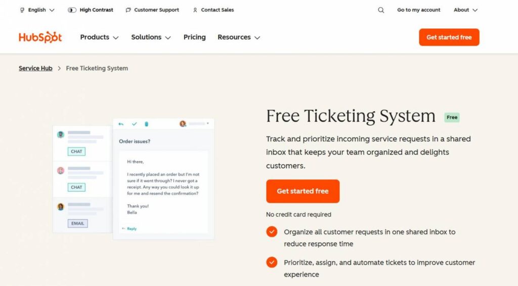 hubspot ticketing system