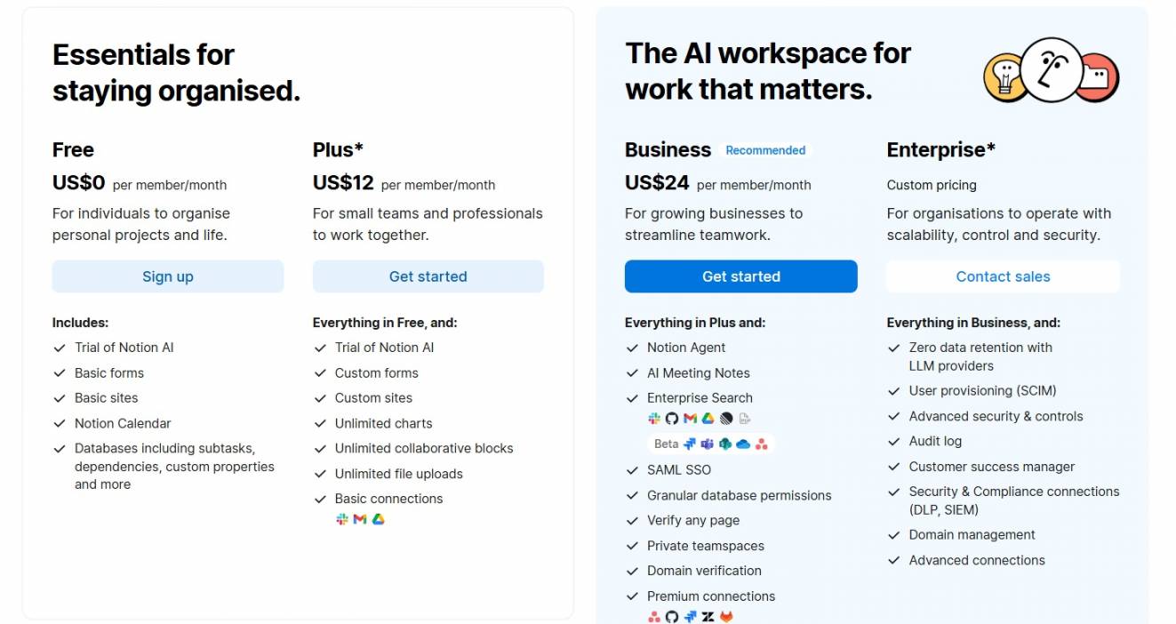 notion pricing