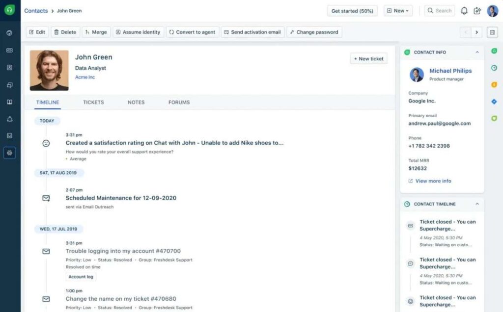 Freshdesk ticketing