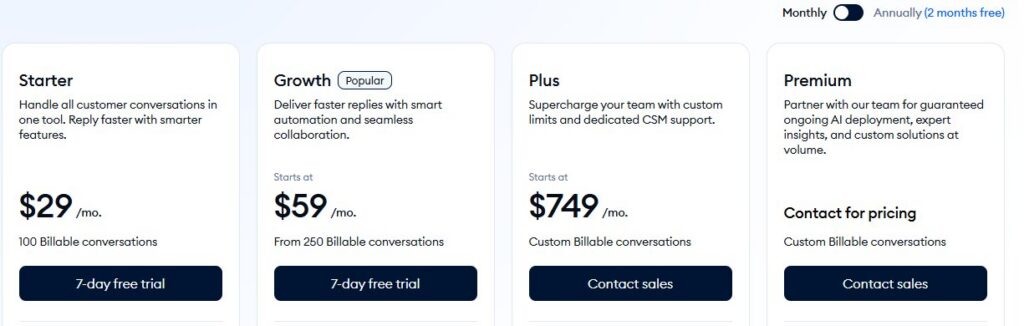 Tidio Pricing Plans