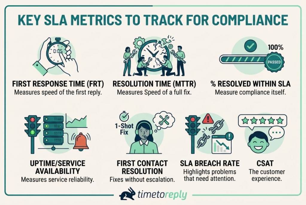 Key SLA metrics